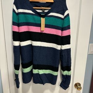 Halogen Multicolor Striped Sweater